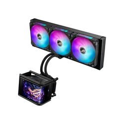 ASUS ROG RYUO IV SLC 360 ARGB – Refroidisseur liquide CPU tout-en-un (L'écran AMOLED incurvé de 6,67" pour des vidéos 3D, ventilateurs ARGB pré-montés, pompe puissante, pâte thermique pré-appliquée)