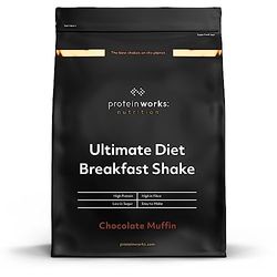 THE PROTEIN WORKS Batido de desayuno dietético | Muffin de Chocolate | Desayuno para llevar | Alto en proteínas y bajo en azúcar | 2kg