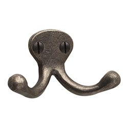 Metafranc Vintage de gancho decoração de ferro envelhecido Look com acabamento de alta qualidade decoração forma e é decorativa, inclui material de montagem | cabide | Toalha de ganchos duplos