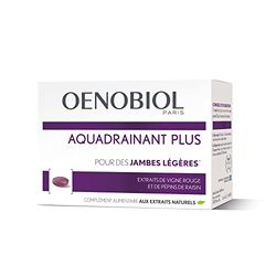 OENOBIOL - Compléments Alimentaires - Minceur - Aquadrainant Plus - Jambes Légères(1) - Progamme 15 Jours - 1 Boîte de 45 Comprimés