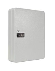 Wedo 10246037 sleutelkast voor 60 sleutels 3-cijferig cijferslot, individueel instelbaar 28, 8 x 9, 4 x 37, 0 cm, gepoedercoat plaatstaal, incl. bevestiging, lichtgrijs, lichtgrijs
