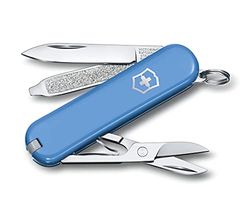 Victorinox, Classic SD, Coltellino Svizzero, Originale, Multiuso, Campeggio, 7 Funzioni, Lama, piccola, Lima per unghie, Summer Rain