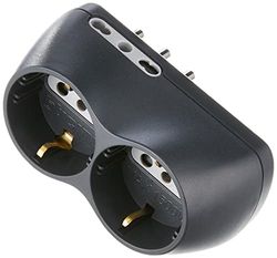 bticino S3614G adaptador de tomada elétrica antracite - adaptador de tomada (250 V, 16 A, antracite, macho / fêmea connector)