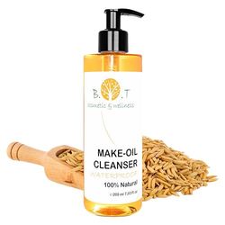 Olio Struccante ai Ceramidi di Riso, Naturale 100%, Detergente, Purificante, Idratante, Adatto a Tutte le Pelli, Consigliato dai Professionisti, Struccante Ispirato alla Cosmetica Coreana, 200 ml