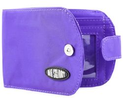 Big Skinny Women's Taxicat Bi-Fold Slim Wallet, Holds Up to 25 Cards, roxo