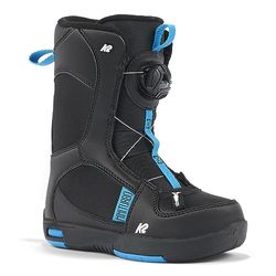 K2 Snowboarding MINI TURBO, Unisex jeugd snowboard laarzen, zwart, EU: 31 (UK: 12c/ US: 13c / cm: 19) - 11H2020.1.1.13K