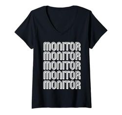 Womens Monitor V-Neck T-Shirt