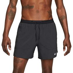 Nike DriFit Stride 13cm Brief-Lined Pantaloncini da Uomo Black/Black/Reflective Silv M