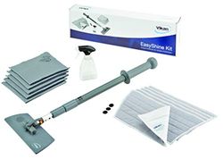 Vikan 549101 Easy Shine Kit med flexibel moppram, grå, 605 mm längd, 170 mm bredd, 75 mm höjd