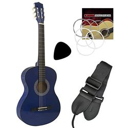 Beginner 1/2 grootte klassieke gitaar Pack 1/2 Size Blue No Bag