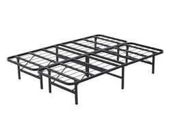 HOGAR24 ES Sommier métallique Taro | Pieds Pliables | Dimensions : 150 x 190 cm | Base de lit métallique Pliable | Permet de Ranger sous Le lit | Couleur Noire