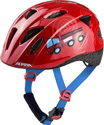 ALPINA Unisex - Children, XIMO cycling helmet, firefighter gloss, 47-51 cm