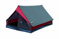 High peak Minipack Tent - 2 Person, Black/Red