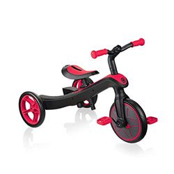 Authentic GLOBBER - Triciclo Explorer 2 in 1, colore: Rosso