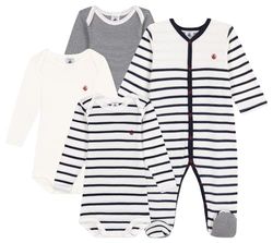 Petit Bateau A09N3 Bene Slapen + 3 rompertjes, variant 1, 24 Mois voor jongens, Versie 1., 24 Maanden