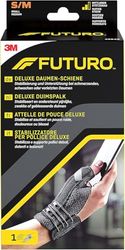 FUTURO Férula para pulgar de lujo de tamaño pequeño a mediano (12,7-16,5 cm), color negro – ajustable para estabilizar el dolor, lesiones o articulaciones débiles del pulgar