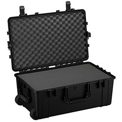 Condition 1 31" XL 258 Rolling Travel Hard Case Trunk with Slab Foam (Black)