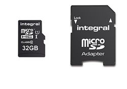 Integral INMSDH32G10-90U1 UltimaPro 32 GB MicroSDHC Class 10 Memory Card up to 90 MB/s, U1 Rating - Black