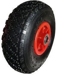 TEC HIT 176015 - Roue Gonflable 251 x 80 mm - Axe 20 mm - Noir