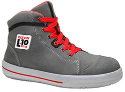 Elten VINTAGE Mid ESD S3 761071 - Calçado de proteção de couro unissexo, cinzento, tamanho 45