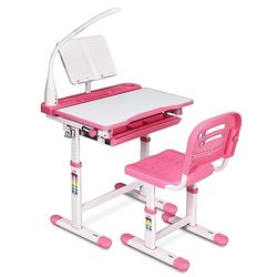 COSTWAY HW67394DE-PI-VC, Lampe, Rose Clair, 66 x 49 x 76cm (L x W x H)