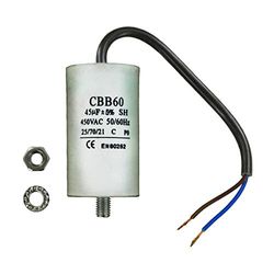 Paxanpax PLD067 Universal Capacitor 45uF, 45MFD, 450VAC, 21cm Cable