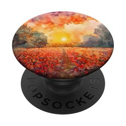 Paesaggio Colorato Campo Di Fiori PopSockets PopGrip Adesivo