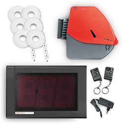 Meto Turn-O-Matic, sistema di coda e flusso clienti 38738370 (indicatore LED rosso, a tre cifre), 1 impianto di chiamata con accessori, pronto all'uso