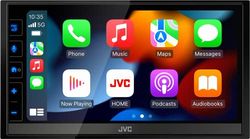 JVC KW-M785DBW - Receptor Multimedia AV de 17,3 cm (6,8") con CarPlay y Android Auto inalámbricos (4x50W, Dab+/FM, Bluetooth, 3 pre-Salidas de 2,5V, USB, Control de iPod/iPhone)