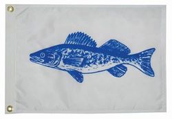 Taylor Made Products 4618, fiskflagga, nylon, 30 cm x 45 cm, gös