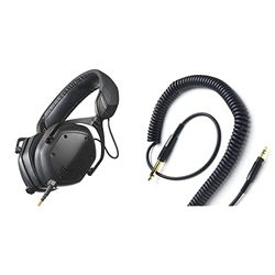 V-Moda Crossfade M-100 Master - Cuffie Professionali con Isolamento Acustico, Nero Opaco & Coilpro Cavo Prolunga (Black)