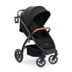 hauck Uptown Melange Black Silla de Paseo Ligera hasta 22 kg | Carrito Bebé Reclinable desde el Nacimiento - Ruedas de Goma - Portabotellas - Suspensión - UV 50+ - Altura ajustable - Cesta Grande