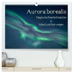 Aurora borealis - Magische Polarlichtnächte in Island und Norwegen (hochwertiger Premium Wandkalender 2026 DIN A2 quer), Kunstdruck in Hochglanz: ... und Norwegen begleiten Sie durch das Jahr.