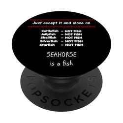 Divertido gráfico de cuerda de actitud claver Jelly fish PopSockets PopGrip Adhesivo