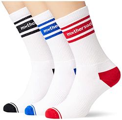 Mxthersocker Classic-Eighty Eight/Pack of 3 Socks, White, L