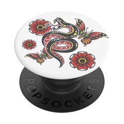 PopSockets: PopGrip - Supporto e Impugnatura per Telefoni Cellulari e Tablet con un Top Intercambiabile - Cobra