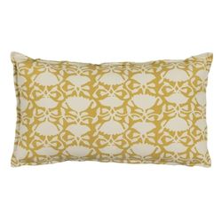 BigBuy Home Kussen katoen beige mosterd 50 x 30 cm