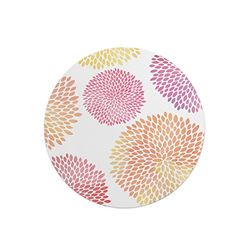 Questo Casa, Round Digital Printed Mouse Pad, Non-Slip Base, for Office and Home, Diameter:22cm