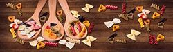 Doge Milano Chemin de cuisine, 100% Made in Italy, Tapis antitache avec impression numérique, Coulisse antidérapante et lavable, modèle Emmanuel, 240x52 cm