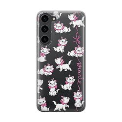 ERT GROUP mobiltelefonfodral för Samsung S23 originalt och officiellt licensierat Disney mönster Marie 008 optimalt anpassad till formen på mobiltelefonen, gedeeltelijk transparant