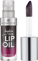 Essence Hydra Kiss LIP OIL, brillant à lèvres, n° 05, noir, hydratant, nourrissant, avec huiles, brillant, végétalien, sans parabène, sans particules de microplastique, sans nanoparticules, lot de 1