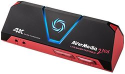 AVerMedia GC513 Live Gamer Portable 2 Plus, Tarjeta de Captura de Paso 4K para transmisión de Juegos, grabación y creación de Contenido en Full HD 1080p60