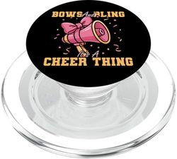 Cheer Cheerleading Bows And Bling It's A Cheer Thing PopSockets PopGrip for MagSafe