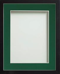 Frame Company Webber Black with Bottle Green Mount, 6x4 for 4x3 inch