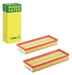 MANN-FILTER C 3698/3-2 Air Filter - CARS + TRANSPORTERS