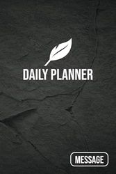 MESSAGE daily planner for productivity and organization like a workbook