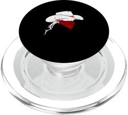 Bandana de cadena roja con gráfico rojo vaquera PopSockets PopGrip para MagSafe