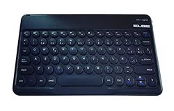 Elbe TE-102-BT Teclado Bluetooth Slim Negro para PC, Tablet y móvil.