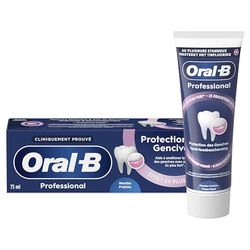 Oral-B Dentifrice Pour Protéger Les Gencives Professional Protection, Technologie Au Complexe Au Fluorure Stanneux Pour Des Gencives Plus Saines, Conçu Pour Un Brossage Des Dents Quotidien, 75ml