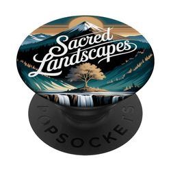 Paisajes Sagrados Montaña Naturaleza Espíritu Arte PopSockets PopGrip Adhesivo